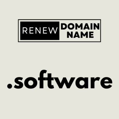 1-Year .SOFTWARE Domain Renewal